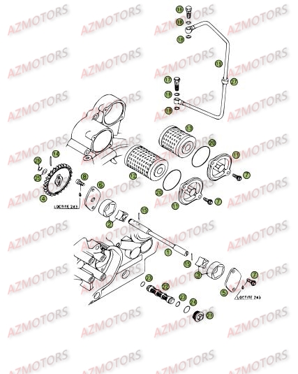 Circuit De Lubrification BETA Pièces BETA RR 4T 400 - [2008]