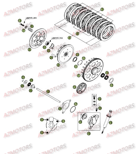 TRANSMISSION PRINCIPALE EMBRAYAGE BETA RR 4T 08