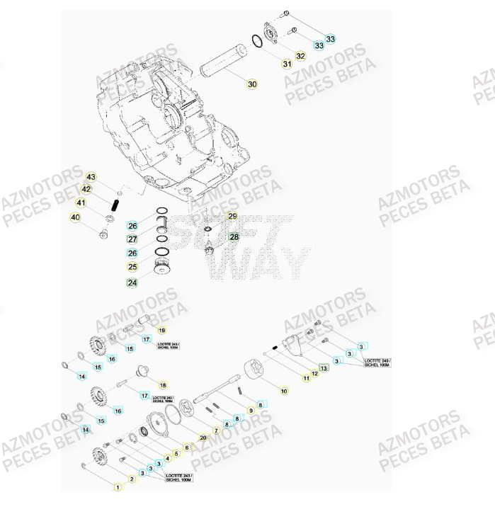 POMPE A HUILE pour RR-4T-10