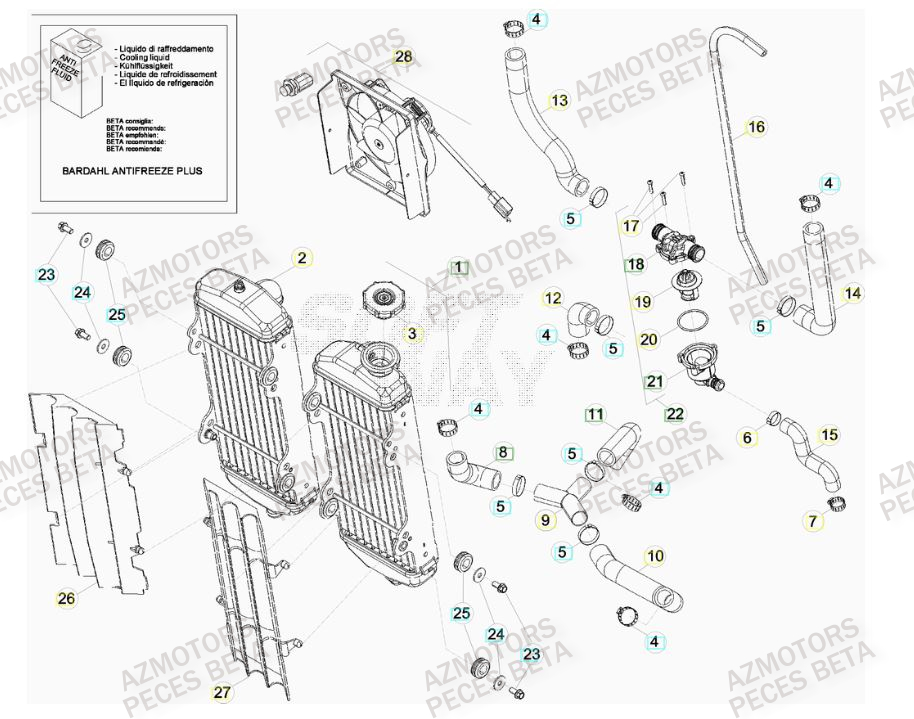 RADIATEUR pour RR-4T-10