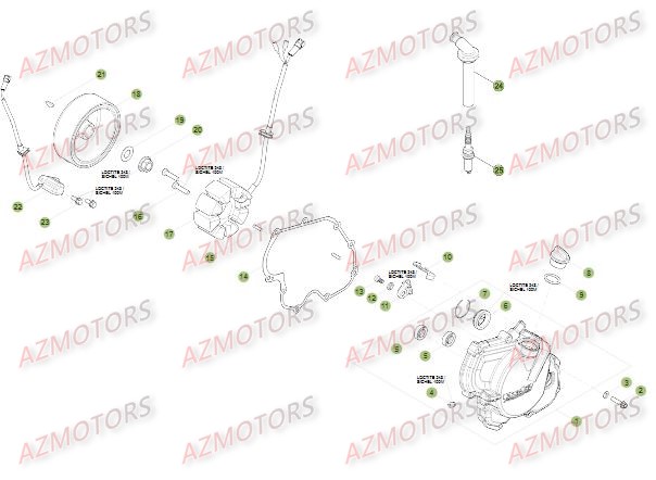 Allumage BETA Pièces Beta RR 4T 350 Enduro - 2012
