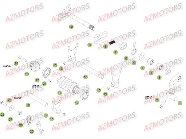 COMMANDE BOITE A VITESSES BETA Pièces BETA RR 4T 350 - [2012]