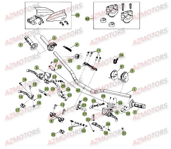 COMMANDES - GUIDON BETA Pièces BETA RR 4T 350 - [2012]