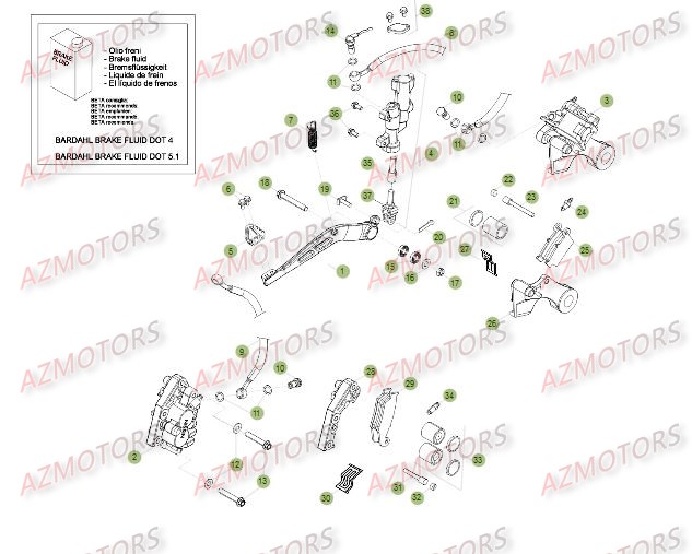 FREINS pour RR-4T-12