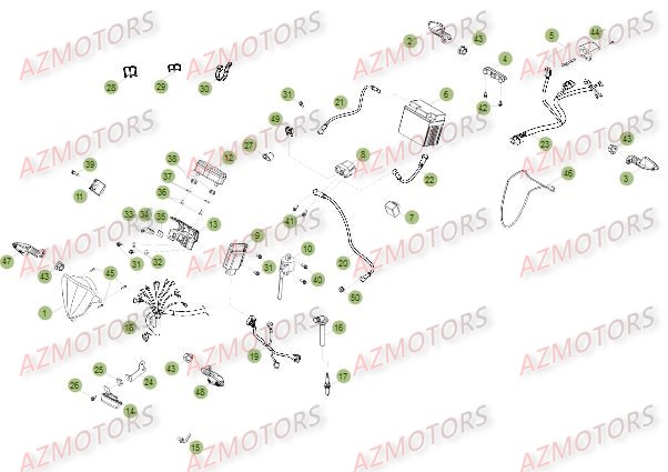Installation Electrique BETA Pièces Beta RR 4T 350 Enduro - 2012