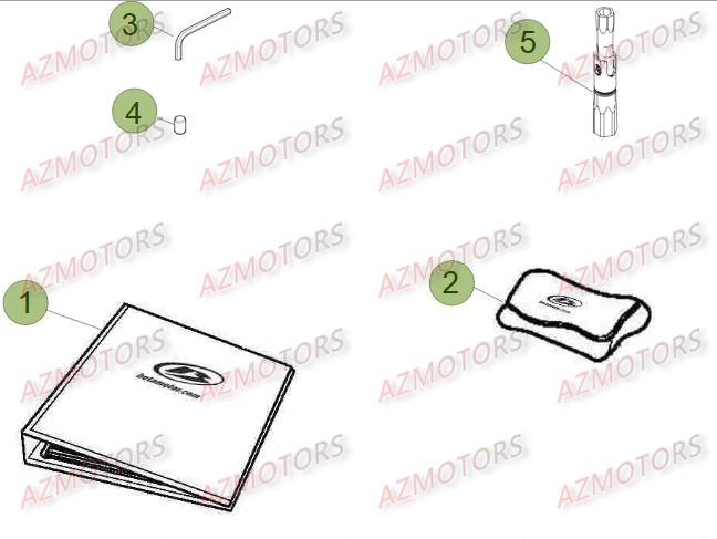 Outillage Special 2 BETA Pièces Beta RR 4T 350 Enduro - 2012