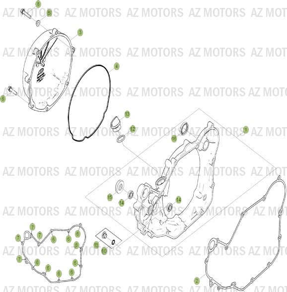 Carter 2 BETA Pièces Beta RR 4T 350 Enduro - 2013