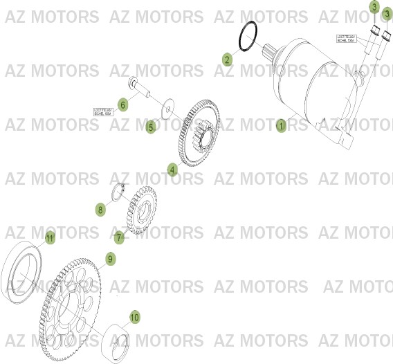 Demarrage Electrique BETA Pièces Beta RR 4T 350 Enduro - 2013