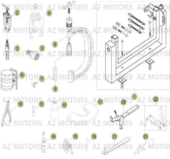 Outillage Special BETA Pièces Beta RR 4T 350 Enduro - 2013