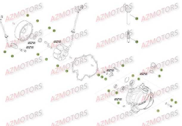 Allumage BETA Pièces Beta RR 4T 350 Enduro - 2014