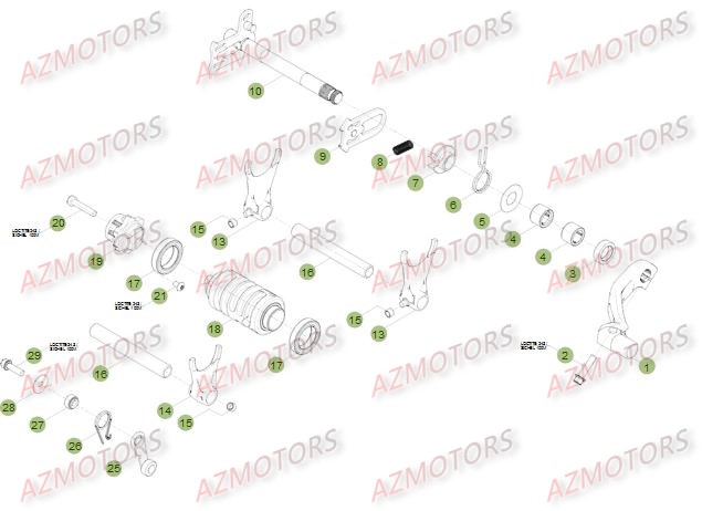 COMMANDE BOITE A VITESSES BETA Pièces BETA RR 4T 350 - [2014]