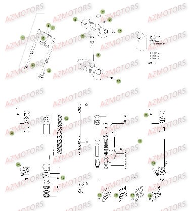 FOURCHE DU No SERIE 500065 A 599999 BETA RR 4T 350 14