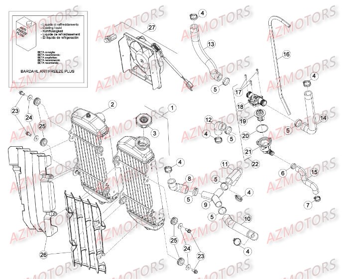 INSTALLATION DE REFROIDISSEMENT 2 BETA RR 4T 350 14