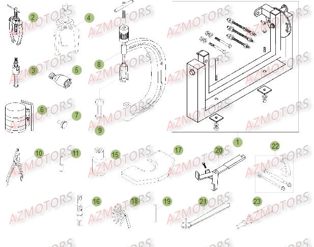Outillage Special BETA Pièces Beta RR 4T 350 Enduro - 2014