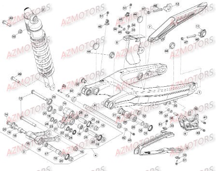 SUSPENSION ARRIERE BETA RR 4T 350 14