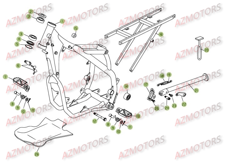 Accessoires Du Chassis BETA Pièces BETA RR 4T 400 - [2006-2005]