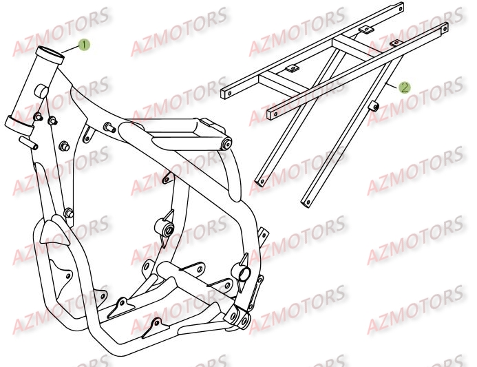 Chassis BETA Pièces BETA RR 4T 400 - [2006-2005]