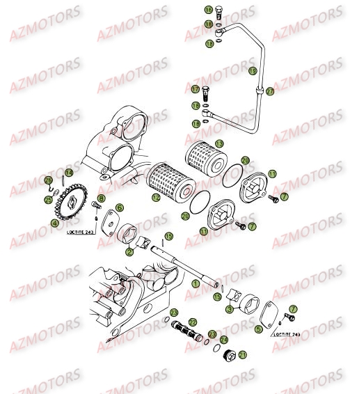 Circuit De Lubrification BETA Pièces BETA RR 4T 400 - [2006-2005]