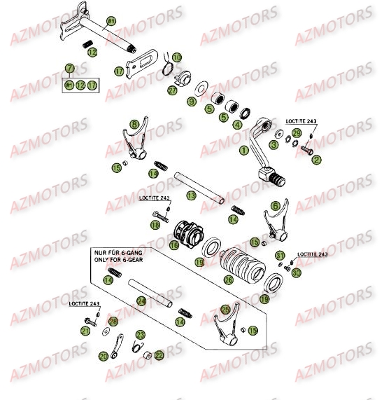 Commande Boite A Vitesses BETA Pièces BETA RR 4T 400 - [2006-2005]