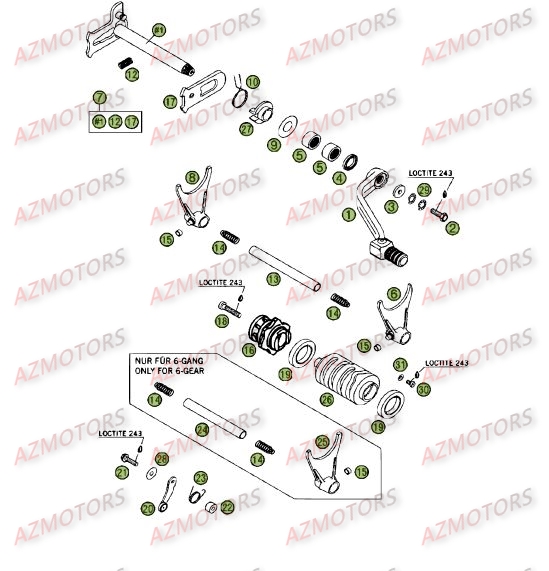 COMMANDE_BOITE_A_VITESSES BETA Pièces BETA RR 4T 400 - [2006]