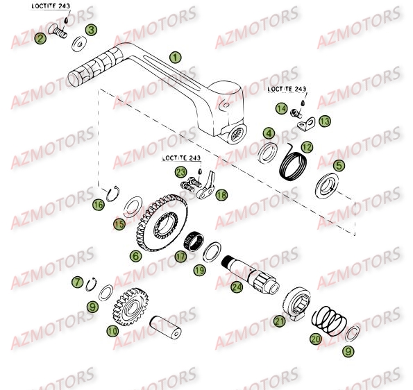 KICK STARTER BETA RR 4T 400 06