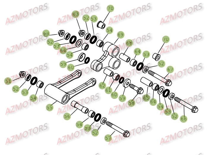 Suspension Arriere 2 BETA Pièces BETA RR 4T 400 - [2006-2005]