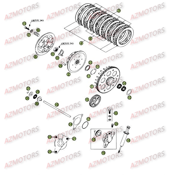 Transmission Principale Embrayage BETA Pièces BETA RR 4T 400 - [2006-2005]