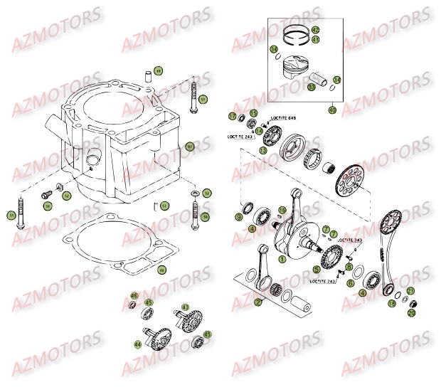 VILEBREQUIN_PISTON_CONTRE_ARBRE BETA Pièces BETA RR 4T 400 - [2006]