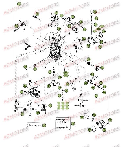 Carburateur BETA Pièces Beta RR 4T 400 Enduro - 2009