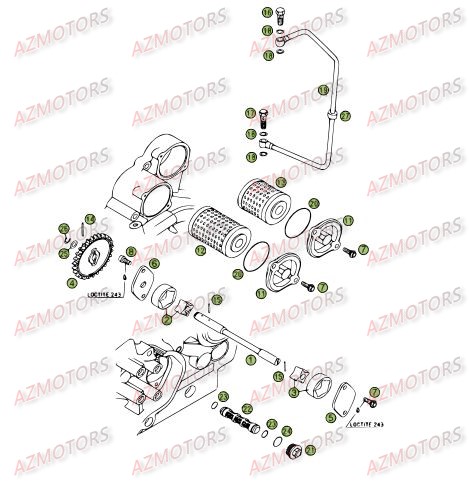 CIRCUIT DE LUBRIFICATION BETA RR 4T 400 09