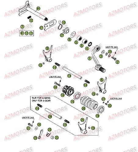 COMMANDES DE BOITE A VITESSES BETA Pièces BETA RR 4T 400 - [2009]