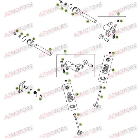 CYLINDRE   CULASSE   DISTRIBUTION 2 BETA RR 4T 400 09