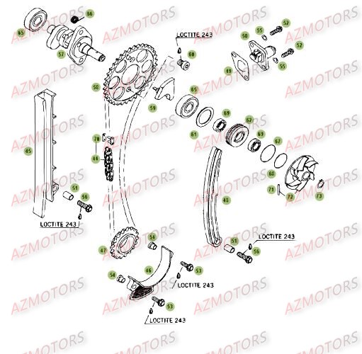 CYLINDRE   CULASSE   DISTRIBUTION 3 BETA RR 4T 400 09