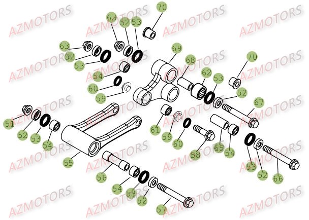 Fourche Arriere Suspension Ar 2 BETA Pièces Beta RR 4T 400 Enduro - 2009
