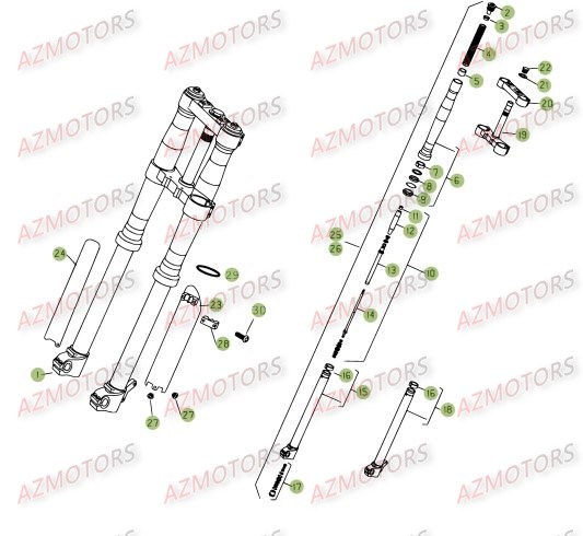 FOURCHE BETA RR 4T 400 09