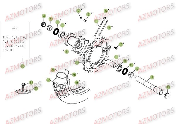 ROUE AVANT BETA RR 4T 400 09