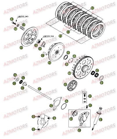 TRANSMISSION PRINCIPALE   EMBRAYAGE BETA RR 4T 400 09