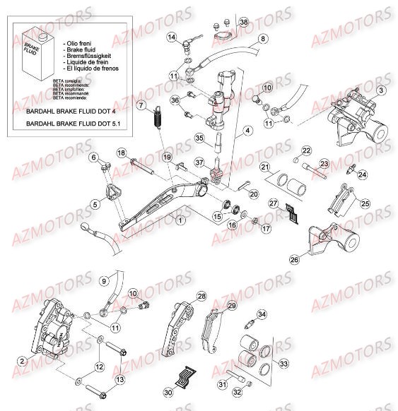 FREINS pour RR-4T-400-10