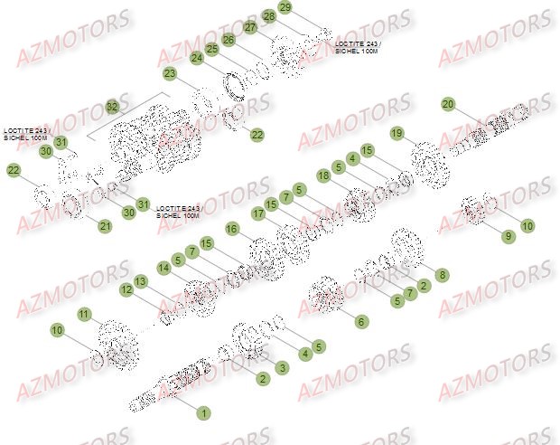 BOITE A VITESSES pour RR-4T-400-12