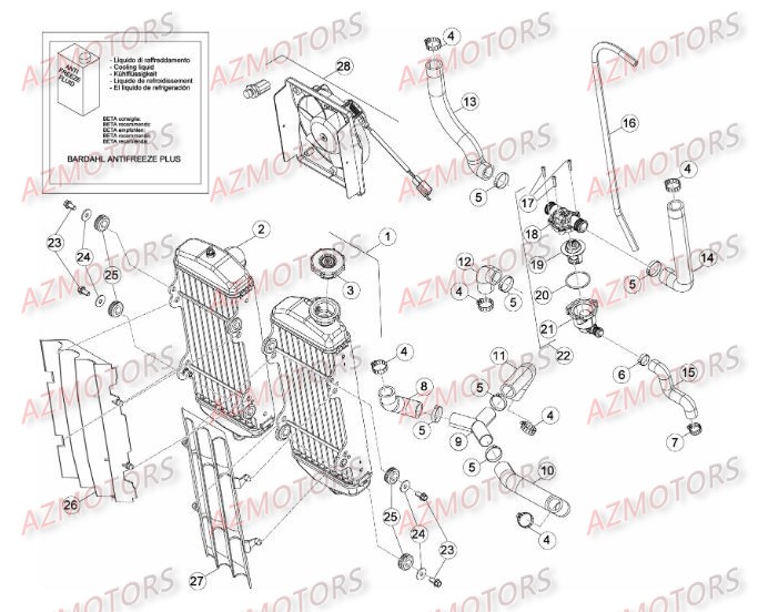 KIT ELECTRO VENTILATEUR RR 4TMY 10 BETA pour INSTALLATION DE REFROIDISSEMENT 2 de RR-4T-400-12