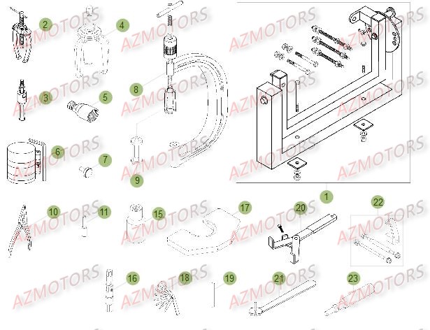 OUTILLAGE SPECIAL BETA RR 4T 400 12