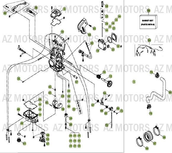 CARBURATEUR BETA Pièces BETA RR 4T 400 - [2013]