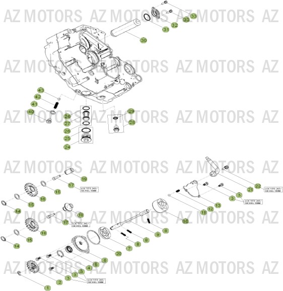 CIRCUIT DE LUBRIFICATION BETA RR 4T 400 13