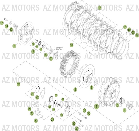 EMBRAYAGE pour RR-4T-400-13