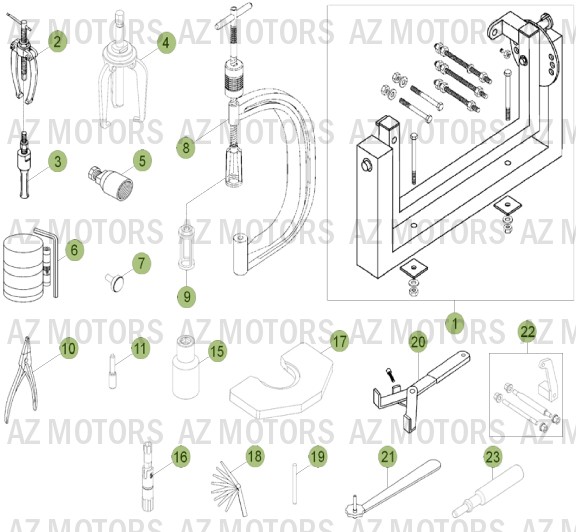 OUTILLAGE SPECIAL BETA RR 4T 400 13