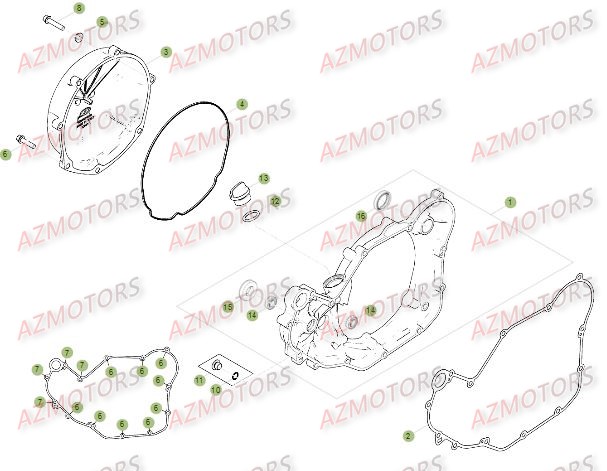 Carter 2 BETA Pièces Beta RR 4T 400 Enduro - 2014