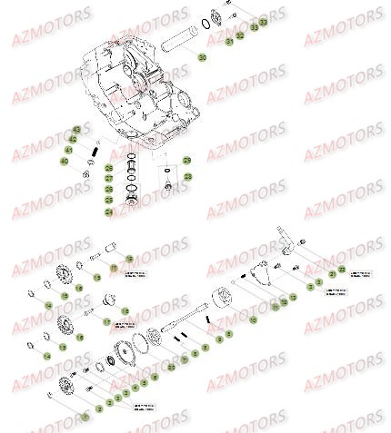 CIRCUIT DE LUBRIFICATION pour RR-4T-400-14