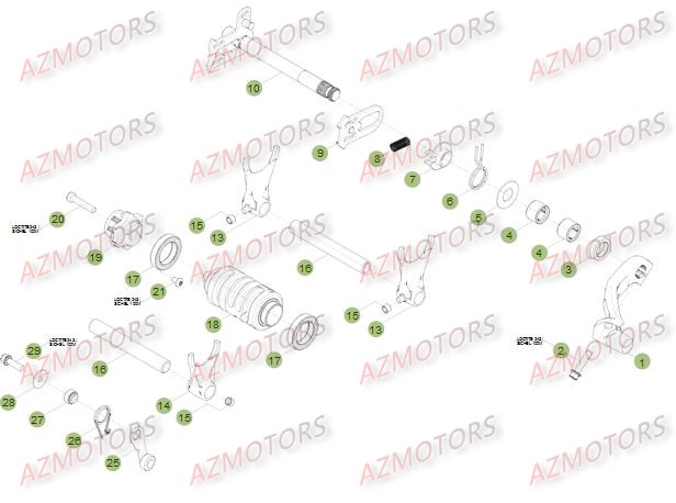 Commande Boite A Vitesses BETA Pièces Beta RR 4T 400 Enduro - 2014