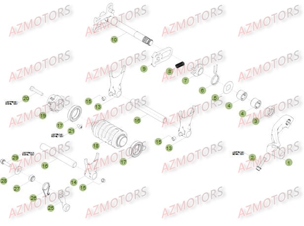 COMMANDE BOITE A VITESSES BETA Pièces BETA RR 4T 400 - [2014]