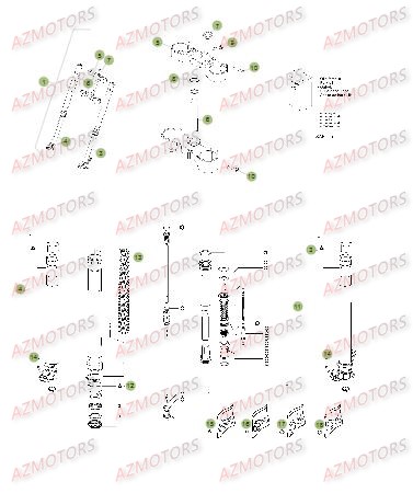 FOURCHE DU No SERIE 150069 A 159999 BETA RR 4T 400 14